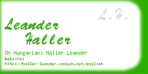 leander haller business card